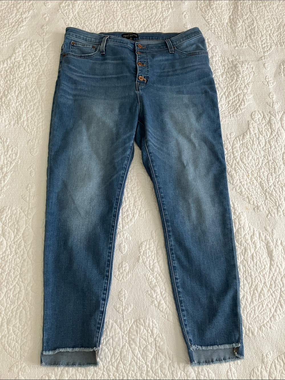 Dark Blue Women’s Button-Fly Jeans
